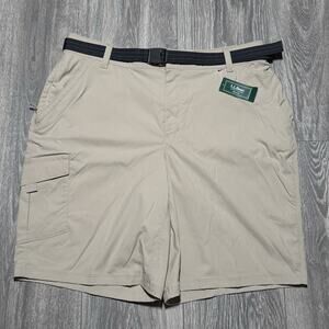 NEW LL Bean Women’s Medium Tropicwear Woven Shorts Sand Tan Nylon Outdoor Hiking